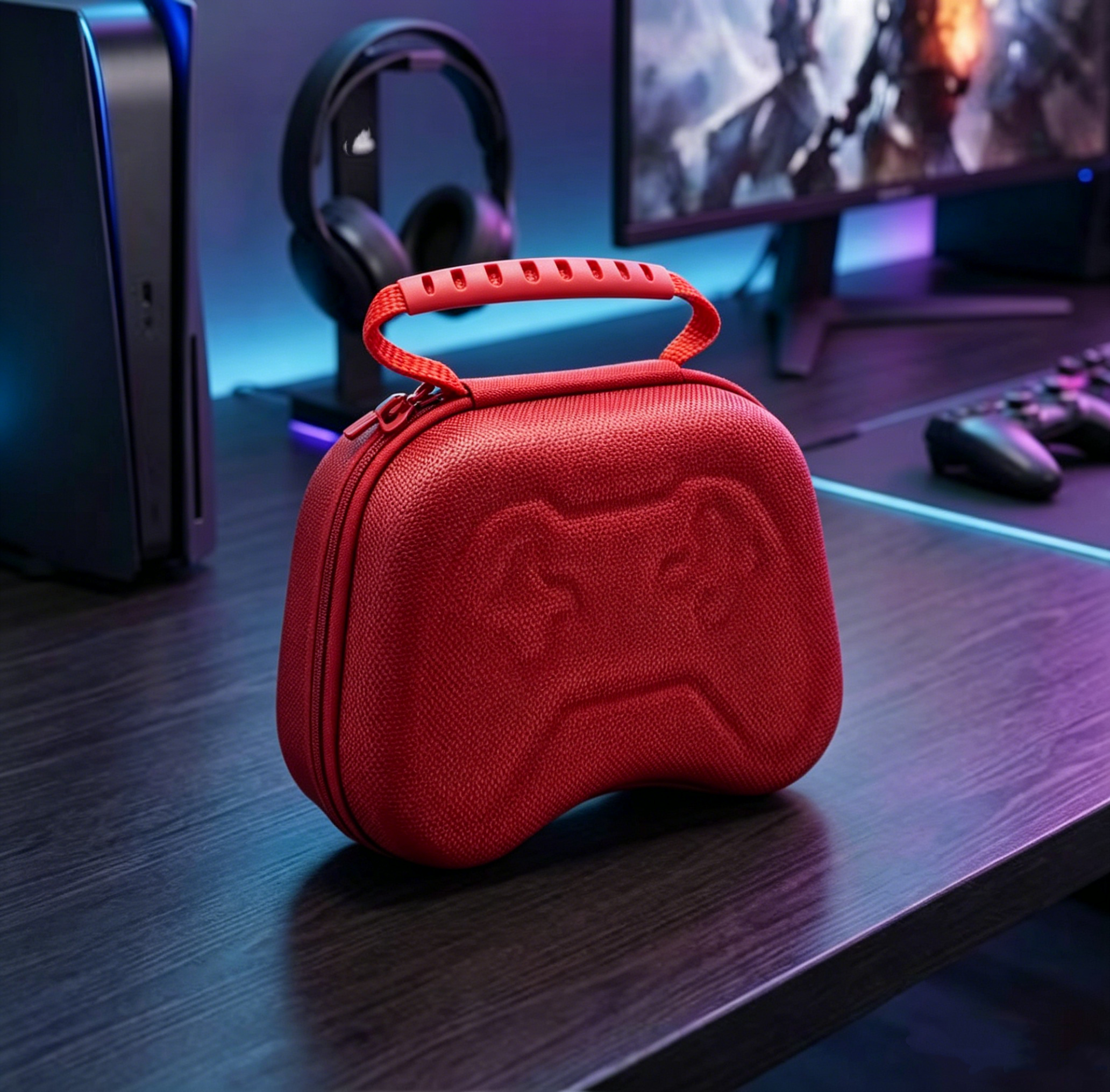 Tech Accessories Case - Red New Universal Game Controller Bag