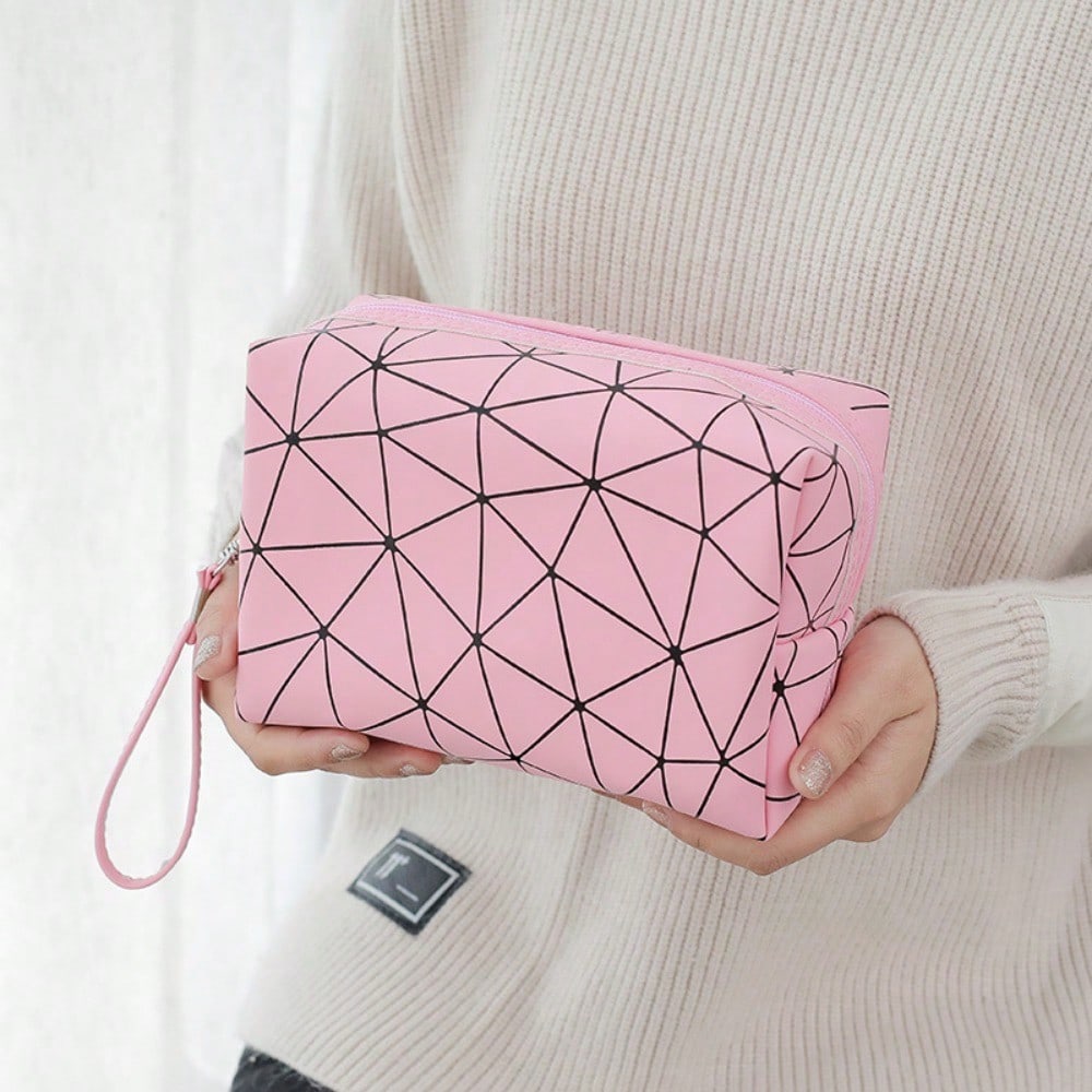 Geometric Luminous Makeup Bag  - Tech Accessories Travel Bag recension och pris