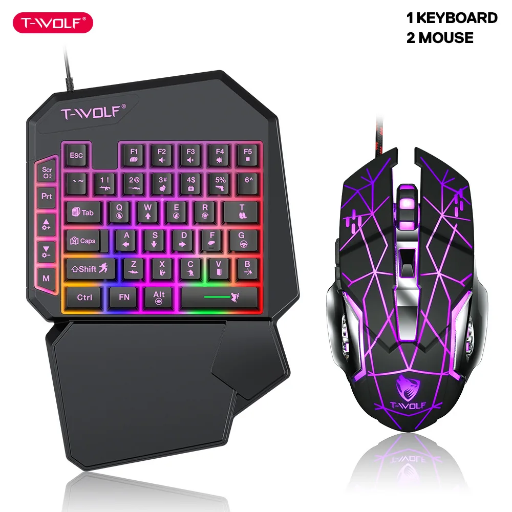 T-WOLF TF900 One Handed Keyboa - Tech Gaming Accessories recension och pris