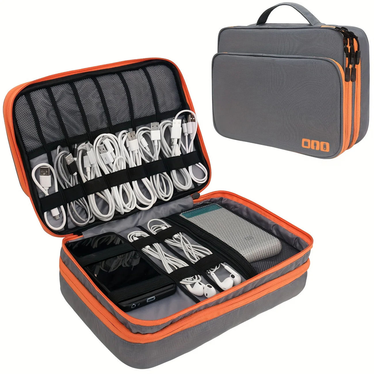 Portable Waterproof Multi-Laye - Tech Accessories Case recension och pris