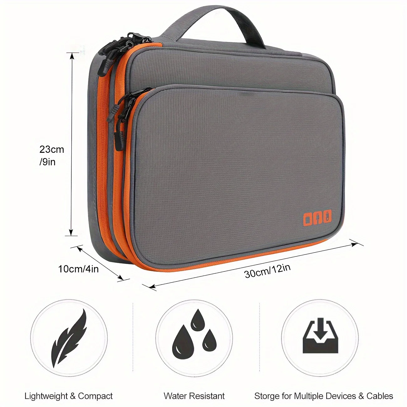 Portable Waterproof Multi-Laye - Tech Accessories Case recension och pris