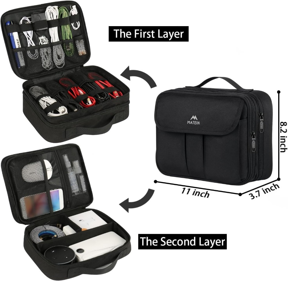 Waterproof Travel Electronic O - Cable Organizer Bag recension och pris