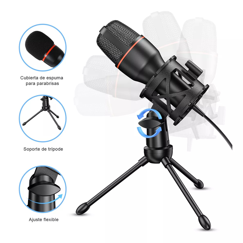 Condenser Microphone USB Wired - Tech Gaming Accessories recension och pris