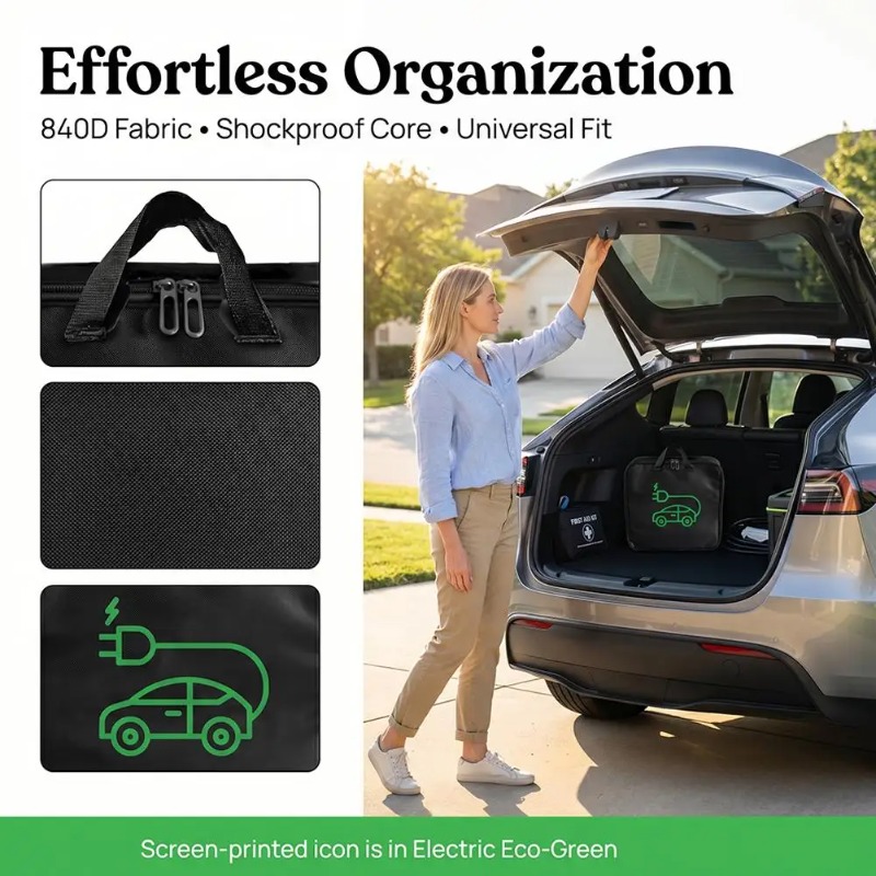EV Car Waterproof Handled Bag  - Cable Organizer Bag recension och pris