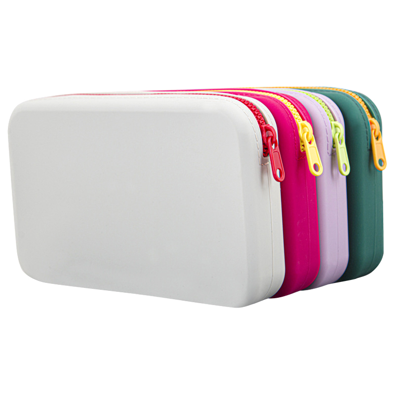 Square Silicone Cosmetic Stora - Tech Accessories Case recension och pris