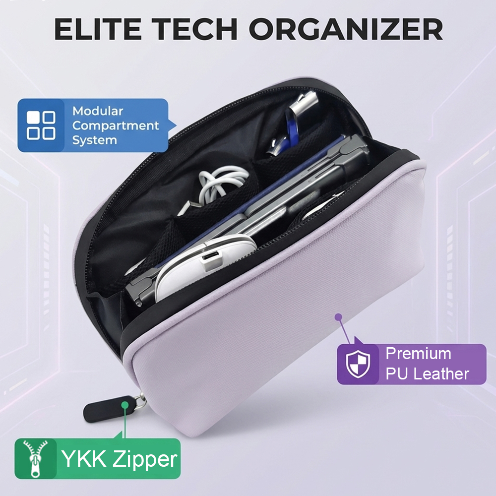Tech Organizer Bag Portable El - Tech Accessories Travel Bag recension och pris