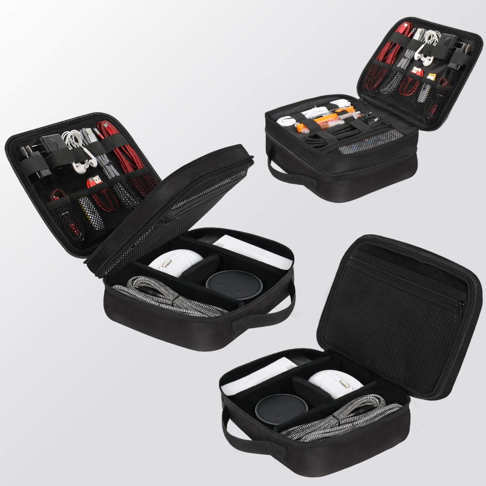 Electronics Organizer Travel C - Cable Organizer Bag recension och pris