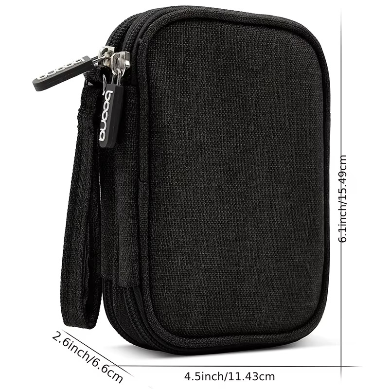 1PCS Grey/Black/Pink/Navy NEW  - Cable Organizer Bag recension och pris
