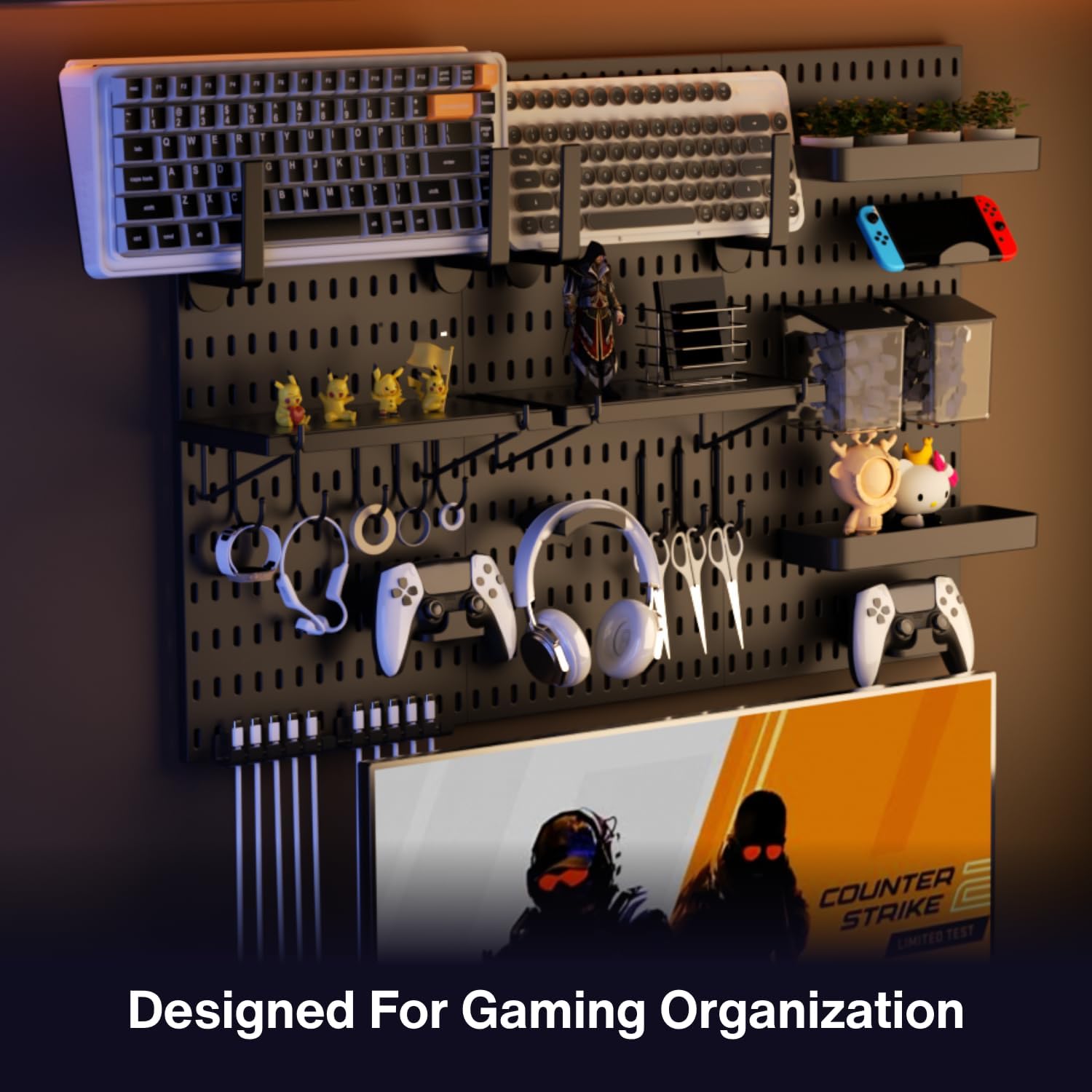 Peg Board Wall Organizer for G - Tech Accessories Images recension och pris