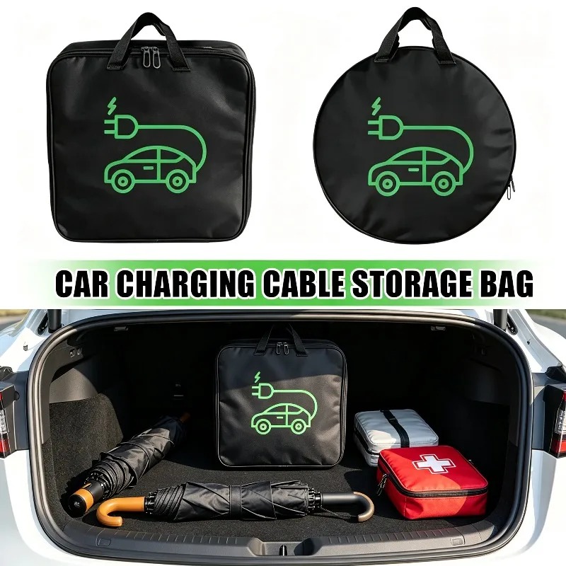 Car Charging Gun Storage Organ - Cable Organizer Bag recension och pris