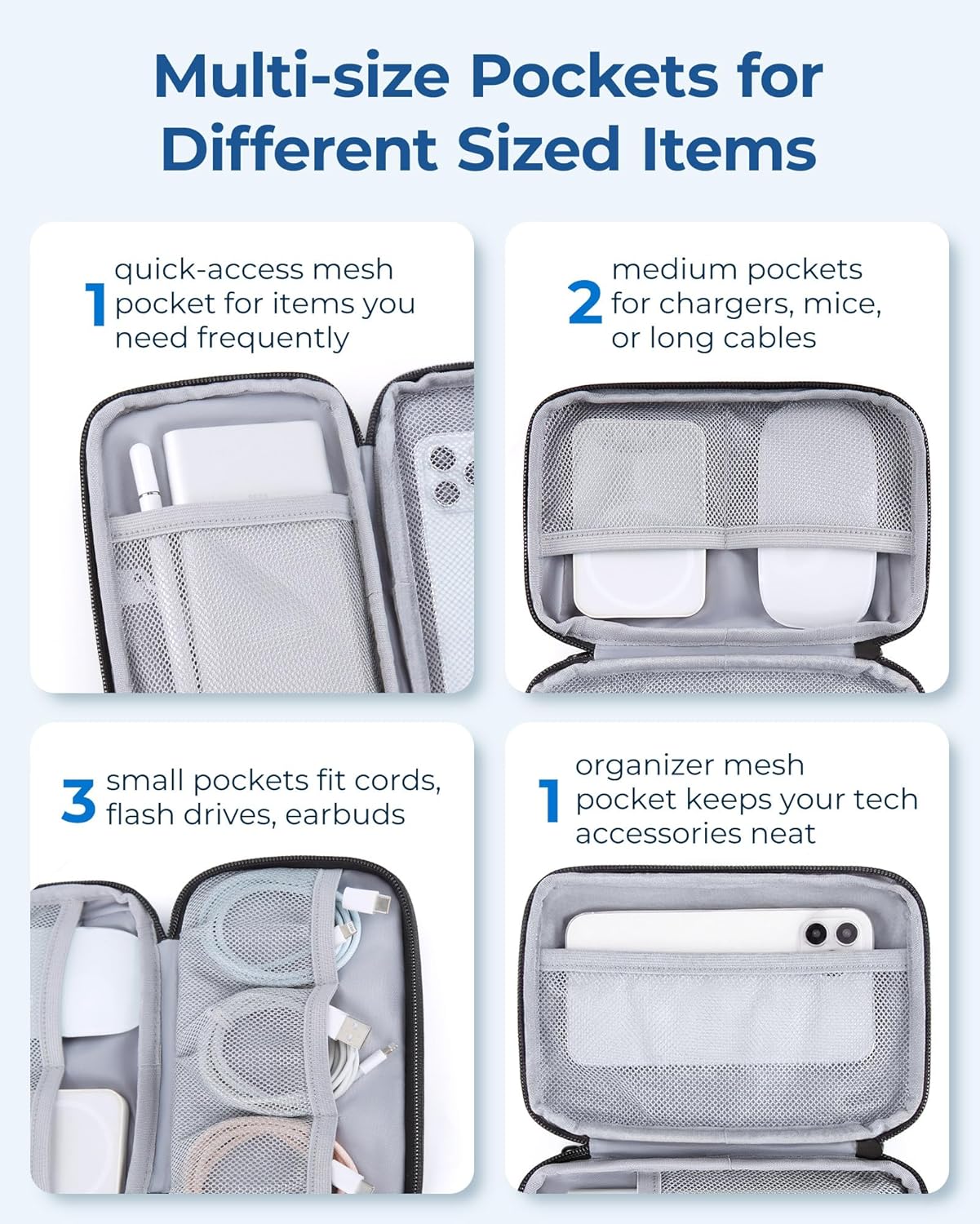Electronics Organizer Travel C - Tech Accessories Images recension och pris