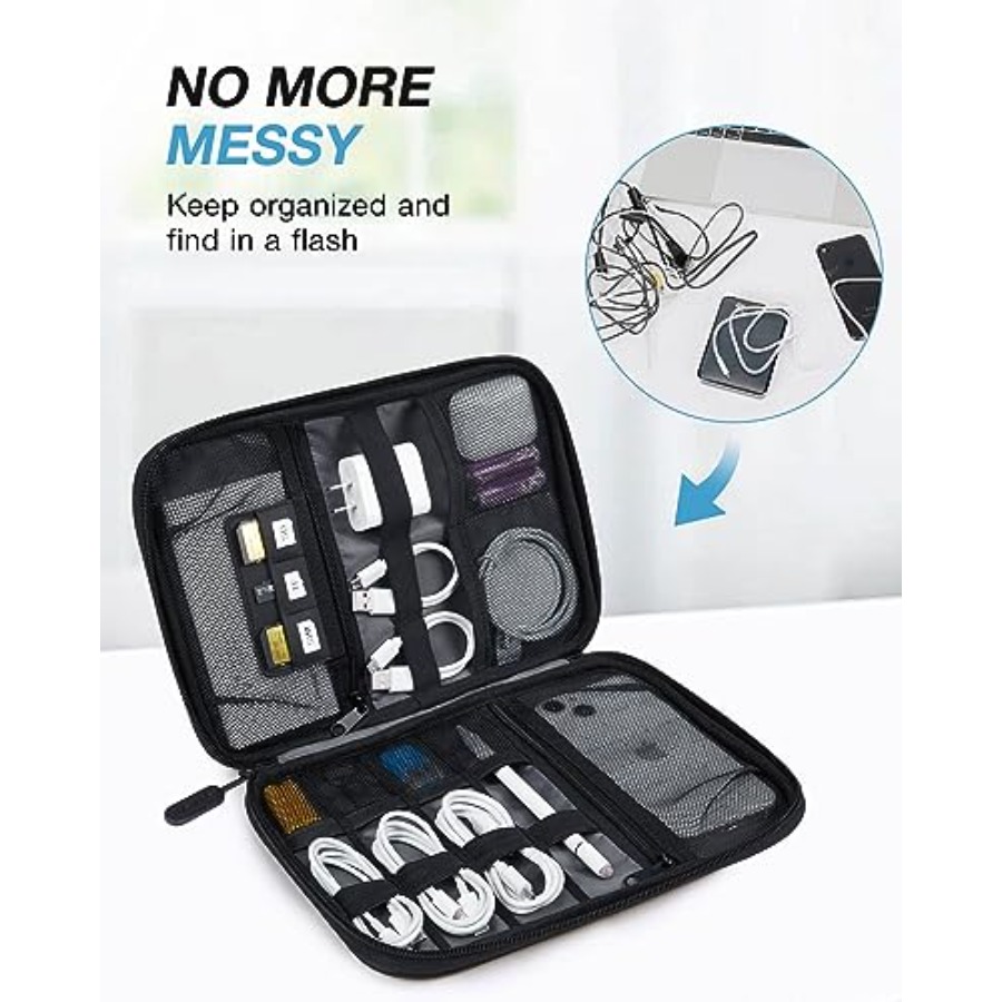 Large Electronics Travel Organ - Tech Accessories Travel Bag recension och pris