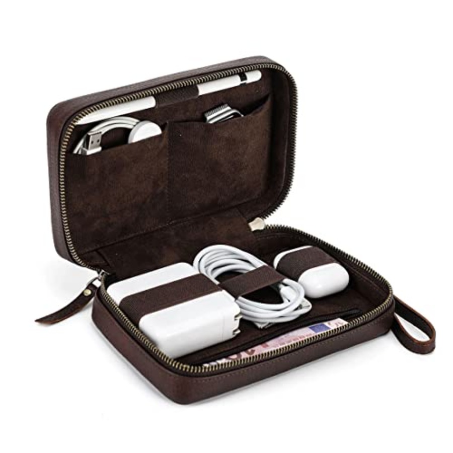 Full Grain Leather Electronic  - Tech Accessories For Travel recension och pris