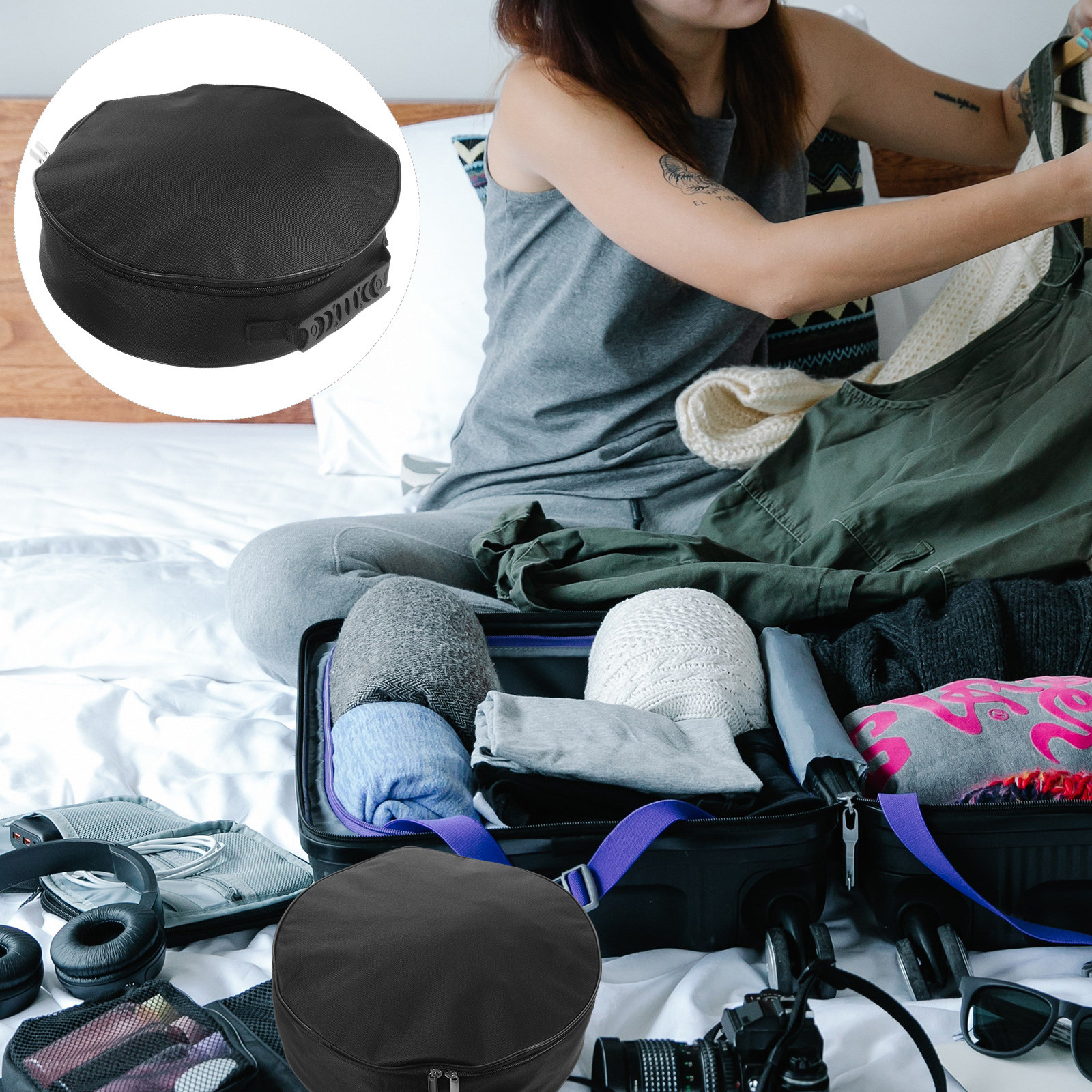 Ev Cable Storage Bag Portable  - Tech Accessories Travel Bag recension och pris