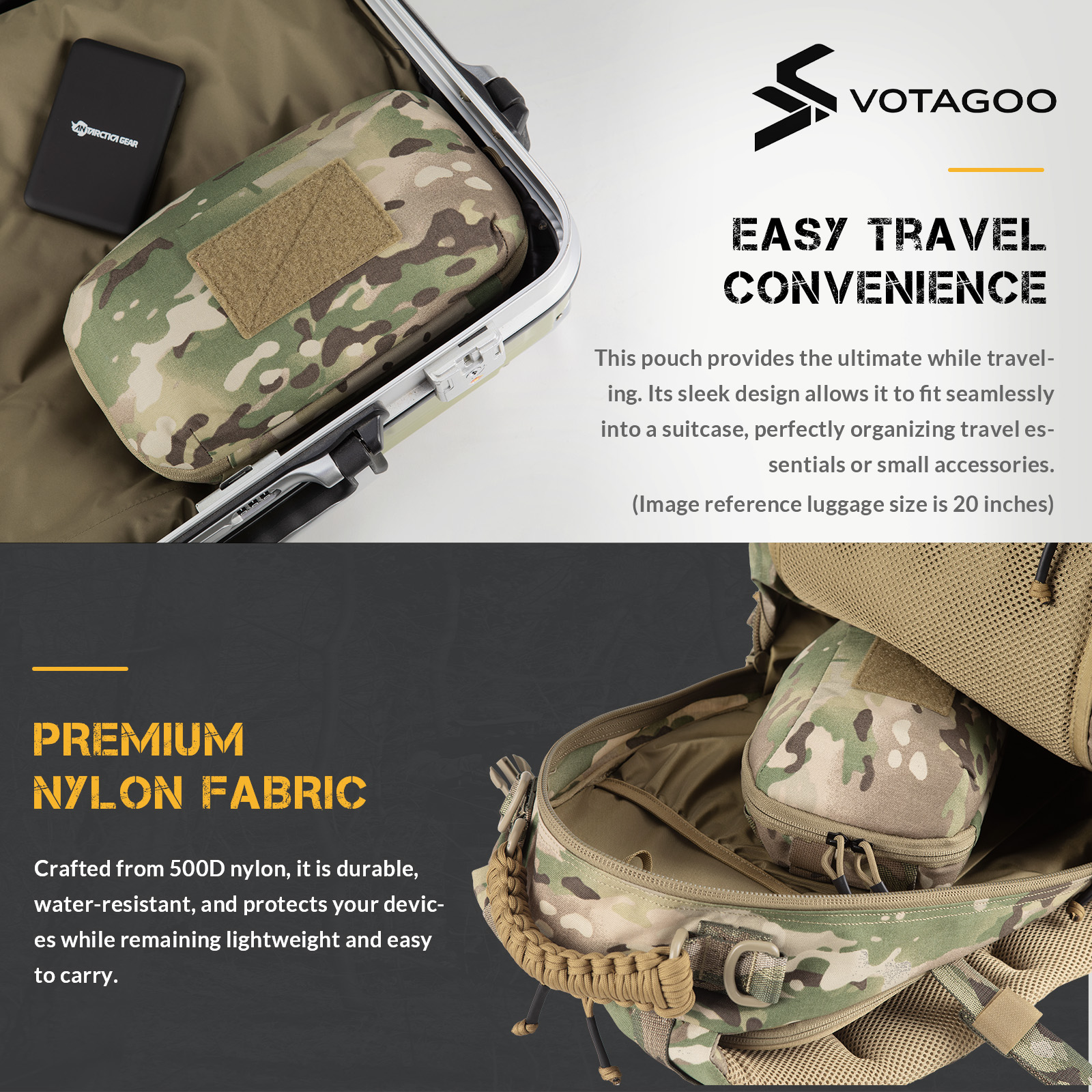 VOTAGOO Electronic Organizer T - Tech Accessories Travel Bag recension och pris