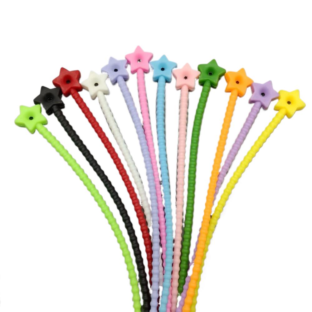 10Pcs Flower Star Silicone Cab - Cable Organizer Bag recension och pris
